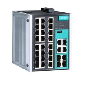 Moxa Managed 24-Ports GigaBit Ethernet Switch EDS-528E-4GTXSFP-HV