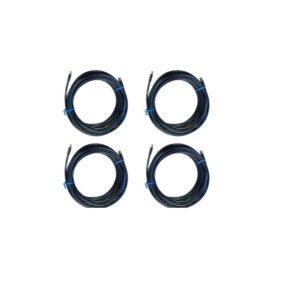 Parsec PC240 4-in-1 Coaxial Antenna Cable Kit 25ft 4-Pack PC2404L25SM