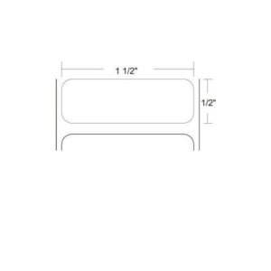 Zebra Genuine Polypro 3000T 18930 1.5 X 0.5 TT BarCode Label 8-Pack (New Sealed)