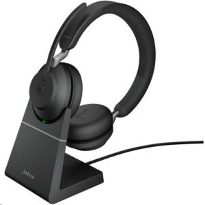 Jabra Evolve2 65 Stereo Wireless On-Ear Headset With Stand 26599-989-989