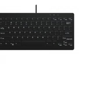 TG3 Electronics Compact Notebook-Style QWERTY US USB Medical Keyboard Black KBA-CK78-BNUN-US