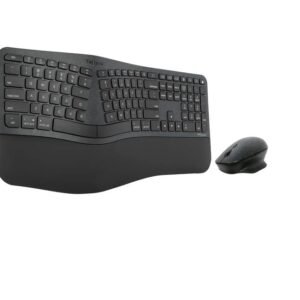 Targus Ecosmart Ergonomic Wireless BlueTooth Keyboard Ergoflip Mouse AKM624USZ