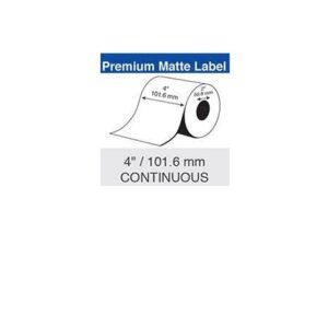 Epson Genuine Colorworks Media Premium Matte 4"x105' Label 6-Pack For C3500 C4000 C35MC003