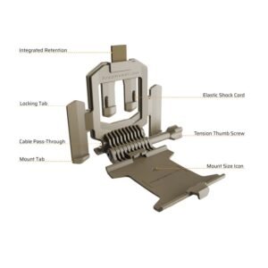 Armor Mount Plate Carrier Pals Molle Phone Medium Case Black JG.MT.PALS-02