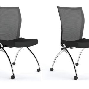 Safco Valore Training Series High Back Chair No Arms 2-Pack TSH2BB