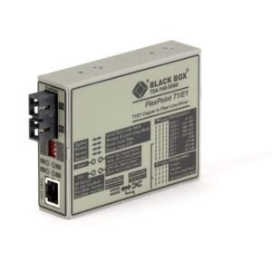 Black Box Network FlexPoint T1/E1 To Fiber Single-Mode Media Converter MT663A-SSC