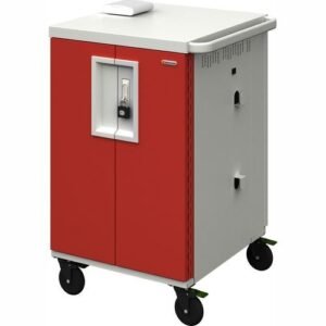 Bretford LVR3X-G2 Cart For 36 Virtual Reality Headsets Red Concrete