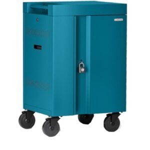 Bretford 24 Unit Cube Cart Mini Charging Cart Pacific Blue TVCM24PAC-PA