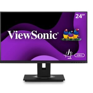 24" ViewSonic FullHD 1080p 1920x1080 USB-C HDMI DP RJ45 USB 3.0 Audio IPS LED Monitor VG2456
