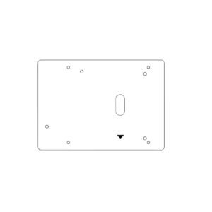 Business Machine Security Adapter Plate For Epson 450-series Mount E450-E5/6PLT2