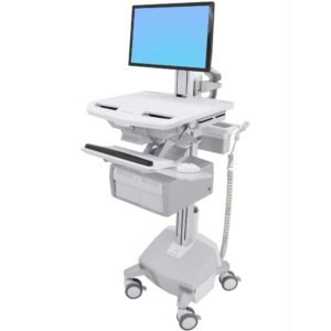 Ergotron Styleview Cart With LCD Pivot (2x1) Tall Drawers SV44-13C2-1