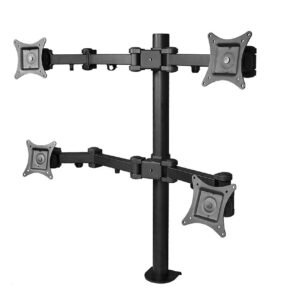 SIIG Desk Mount For Flat Panel Display 13" To 27" Screen Steel Black CE-MT0S12-S1