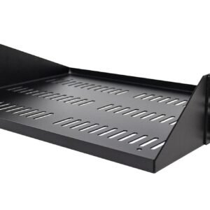 StarTech 2U Server Rack Shelf Tray Black SHELF-2U-14-CENTER-V